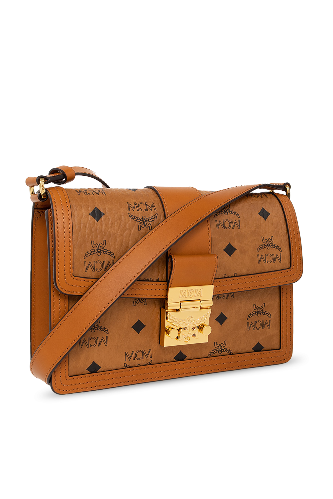 ショルダーバッグ・ポシェット MCM Woman Crossbody bags Beige MWPFSAC02 IN MCM: Crossbody bags woman - Beige | Mcm tote bags MWPFSAC02